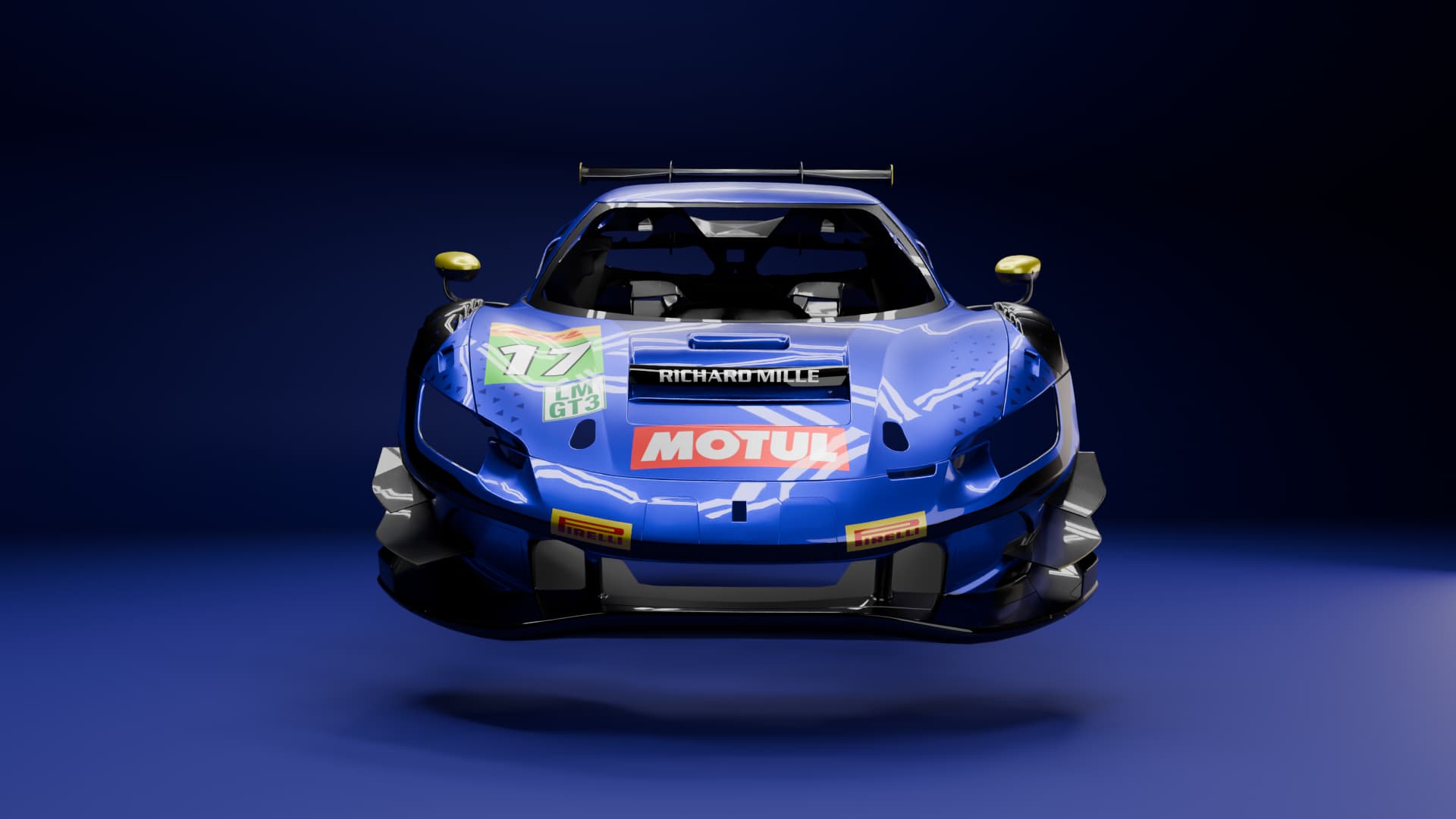 Ferrari livery front view