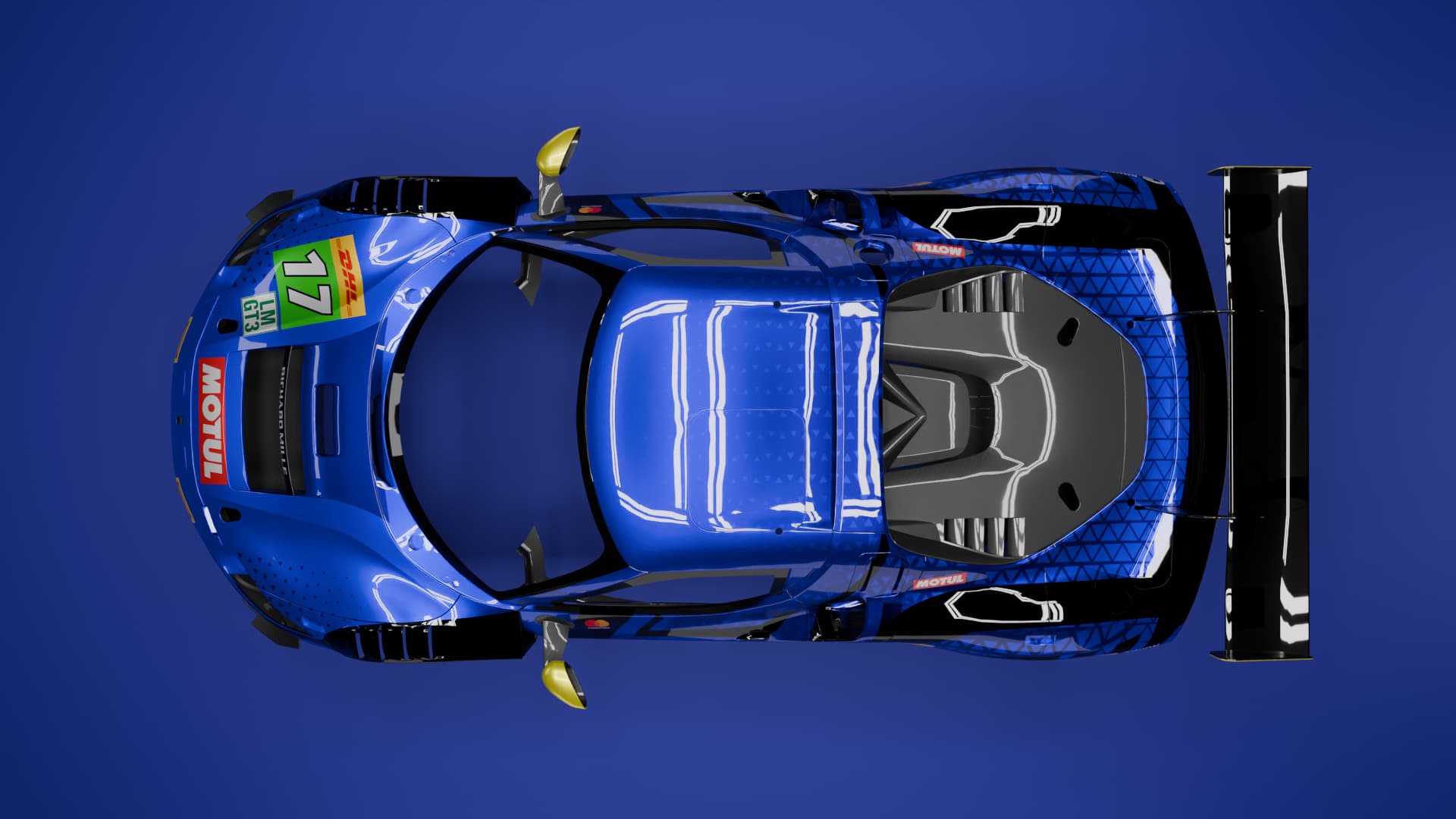 Ferrari livery top view