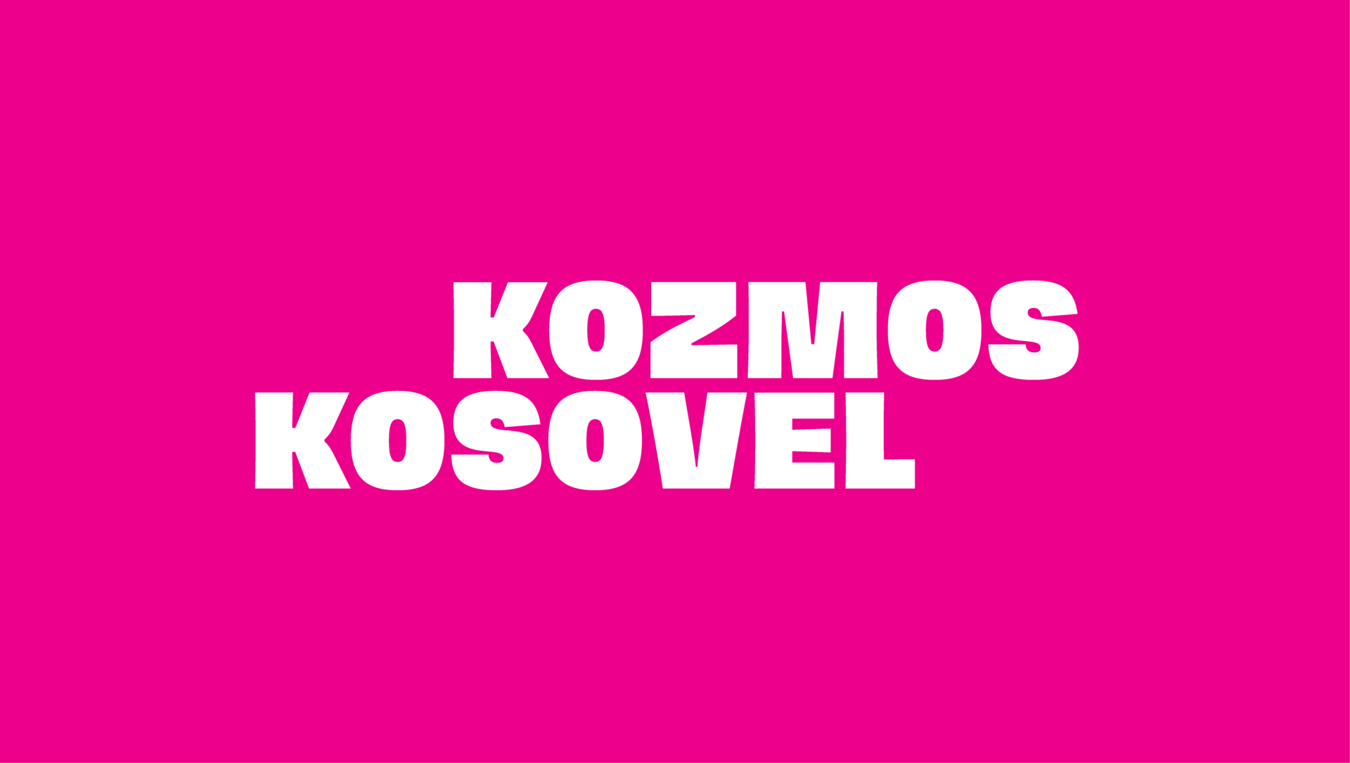Kosovel Kozmos project